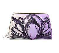 Bolsa de maquillaje para mujer, neceser, cepillo para el cuidado de la piel, organizador de viaje, bolso grande para maquillaje, accesorios, bolsa inteligente, bolsa de mano Lotus Mandala, Blanco