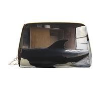 Bolsa de maquillaje para mujer, neceser, cepillo para el cuidado de la piel, organizador de viaje, bolso grande de maquillaje, accesorios, bolsa inteligente, la orca en la habitación, Blanco, Talla