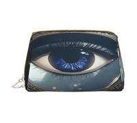 Bolsa de maquillaje para mujer, neceser, cepillo para el cuidado de la piel, organizador de viaje, bolso grande para maquillaje, accesorios, bolsa inteligente, ojo misterioso, Blanco, Talla única