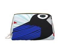 Bolsa de maquillaje para mujer, neceser, cepillo para el cuidado de la piel, organizador de viaje, bolso grande para maquillaje, accesorios, bolsa de ruiseñor, Blanco, Talla única