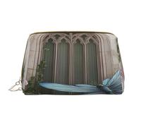 Bolsa de maquillaje para mujer, neceser, cepillo para el cuidado de la piel, organizador de viaje, bolso grande para maquillaje, accesorios, bolsa inteligente The Door of Dreams, Blanco, Talla única