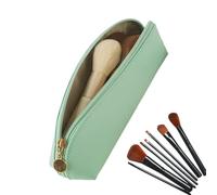 Bolsa de maquillaje para mujeres, bolsa cosmética de viaje - Bolsa con cremallera cosmética portátil,Pinceles de maquillaje de gran capacidad Organizador Multifuncional PU Viajamiento Bolsía de tocado