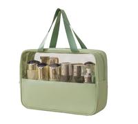 Bolsa de maquillaje para mujeres con espejo de belleza Kit de viaje de belleza Organizador Cosmetic Bols Bolsa cultural portátil hecha de PU, bolsa cultural, bolsa cosmética, empalme, bolsa de viaje a