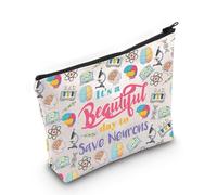 Bolsa de maquillaje para neurólogos, regalo para neurocirugía, neurociencia, Bolsa de neuronas