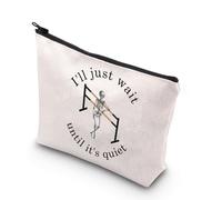Bolsa de maquillaje para profesor de baile, regalo con texto en inglés "I'll Just Wait Until It's Quiet Ballet Teacher", Just Wait Reino Unido