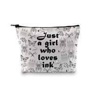 Bolsa de maquillaje para tatuadores, regalo para amantes de los tatuajes, regalo para adictos a la tinta, bolsa de cosméticos, Loves Ink 3uk, moda