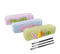 Bolsa De Maquillaje Personalizada con Nombre Tejido, Bolsa De Almacenamiento De Cosméticos Personalizado, Mini Bolsa De Aseo Portátil De Viaje For El Cuidado For Mujeres
