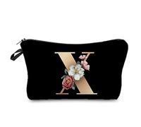 Bolsa de maquillaje portátil con cremallera para mujer, bolsa de cosméticos de viaje, organizador de artículos de tocador femenino, estuche de maquillaje para dama de honor, bolso de almacenamiento de