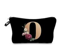 Bolsa de maquillaje portátil con cremallera para mujer, bolsa de cosméticos de viaje, organizador de artículos de tocador femenino, estuche de maquillaje para dama de honor, bolso de almacenamiento de