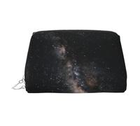Bolsa de maquillaje portátil con estampado de bloques de color para mujer, bolsa de lavado de viaje, puede contener brochas de maquillaje y artículos de tocador, Cielo lleno de estrellas, One Size
