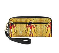 Bolsa de maquillaje portátil con impresión de la serie Ancient Egypt Tribe, compañero de viaje perfecto, diseñado para múltiples usos, Serie de la tribu del antiguo Egipto, Talla única