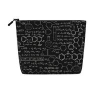 Bolsa de maquillaje portátil ligera con ilustración de ciencia abstracta e ilustración 3D para mujer, bolsa de cosméticos de gran capacidad, neceser de viaje
