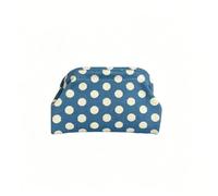 Bolsa de maquillaje retro europea y americana de lunares, bolsa de cosméticos portátil de gran capacidad que bloquea el color, A1, 30.0*25.0*3.0
