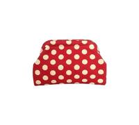 Bolsa de maquillaje retro europea y americana de lunares, bolsa de cosméticos portátil de gran capacidad que bloquea el color, A2, 30.0*25.0*3.0