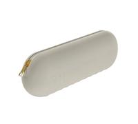 Bolsa De Maquillaje Silicone Makeup Brush Storage Bag Waterproof Organizer Travel Holder Storage Makeup Brushes Portable Cosmetic Bag Makeup Tools Makeup Bag(Beige)