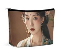 Bolsa de Maquillaje Tang Dynasty Noble Consort para Mujer, portátil, Impermeable, para cosméticos, estética, de Mano, para Viajes y Trabajo.