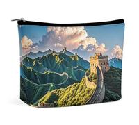 Bolsa de Maquillaje The Great Wall para Mujer, portátil, Impermeable, para cosméticos, estética, de Mano, para Viajes y Trabajo.