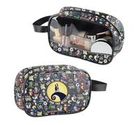 Bolsa de maquillaje transparente de Halloween Jack Sally de piel sintética, bolsa de cosméticos para regalo de fiesta de Halloween, bolsa de PVC con cremallera, Never End Pu, No