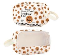 Bolsa de maquillaje transparente de Horror TV Show Salvatore Brothers Gift Blueberry Pancake Gifts Horror TV Show Fan Cosmetic Bag, Breakfast Club Cmb1, occidental