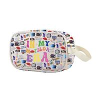 Bolsa de maquillaje transparente inspirada en comedia musical, regalo de teatro musical, mercancía para amantes del drama familiar, Matilera Cbag Eu, Multifuncional:
