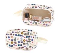 Bolsa de maquillaje transparente para amantes de la música pop de los años 90, bolsa de cosméticos de piel sintética, bolsa de cosméticos de PVC con cremallera, Bye Bye Pu, No