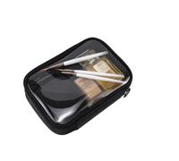 Bolsa de Maquillaje Waterproof Transparent Cosmetic Bag Women Make Up Case Travel Zipper Clear Makeup Beauty Wash Organizer Bath Toiletry Bags Kit(M)