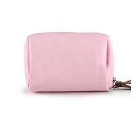Bolsa De Maquillaje Women Cosmetic Bag Solid Color Korean Style Makeup Bag Pouch Toiletry Bag Waterproof Makeup Organizer Case Luxury Bag Makeup Bag(Pink)