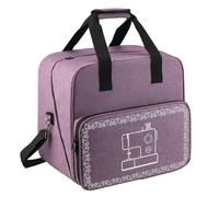 Bolsa de máquina de costura genérica, impermeable, multibolsillo, 38/20/8 pulgadas, portátil Sewing Accessories Organizer, Shoulder Strap Easy Carrying for Manuals, Thread (Multi), Gris, Se référer au