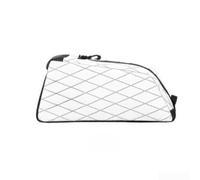 Bolsa de marco de bicicleta, impermeable, refuerzo de cuatro lados, delgada, se adapta a ciclismo de montaña, carretera, diseño modular, bolsa de almacenamiento de nailon, negro o blanco (blanco)