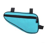 Bolsa de marco diseñada para bicicletas con diseño de ángulo recto que se ajusta firmemente y almacena el equipo necesario fuera del camino (azul)