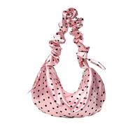 Bolsa de masajes de lunares flexible, con cremallera suave, gran capacidad y moda, bolsa de hombro debajo del brazo, para teléfono llaves y billetera cosmética