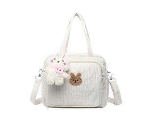 Bolsa de Maternidad Grande y Funcional para Lactancia con Organizadores y Compartimentos Especializados (White, 20 * 24CM)