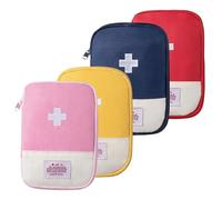 Bolsa de medicamentos - 4 bolsas de viaje para farmacia de viaje, bolsa de medicamentos, bolsa de viaje, mini bolsa de primeros auxilios, bolsa portátil para medicamentos para casa, escuela, oficina