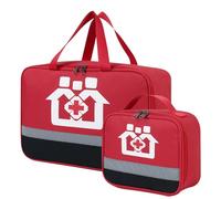 Bolsa de Medicamentos de Gran Capacidad - Kit de Primeros Auxilios Impermeable Para Emergencia Médica, Almacenamiento Para Escuela y Viajes (2 Piezas)