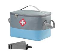 Bolsa de medicamentos para inhaladores, bolsa de primeros auxilios, bolsa vacía impermeable de gran capacidad, bolsa de emergencia, medicamentos para Pari Boy, accesorios para medicamentos, maletín de