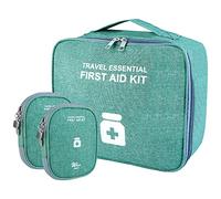 Bolsa de medicamentos para viajar, 3 unidades, bolsa de farmacia de viaje, bolsa vacía, bolsa de primeros auxilios, gran capacidad, bolsa de almacenamiento médico para el hogar, oficina al aire libre
