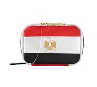Bolsa de medicamentos para viaje, para bolso, bandera de Egipto, color rojo egipcio