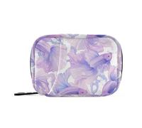 Bolsa de medicina romántica distintiva morada para bolso con compartimentos desmontables, organizador reutilizable para viajes