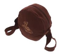 Bolsa de Meditación Zen para Cuenco, Viaje y Templo | Estuche de Tela Color Café, Transporte al Hombro, Fácil Limpieza, para Maestros de Meditación y Sanadores