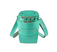 Bolsa de mensajero for peluquería, bolsa de peluquero con 6 posiciones, riñonera for tijeras de peluquería, estuche for herramientas de salón de belleza.(Mint)