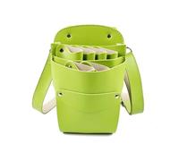Bolsa de mensajero for peluquería, bolsa peluquero con 6 posiciones, riñonera for tijeras, estuche for herramientas salón belleza para Salones y Peluqueros(Light green)