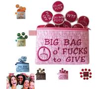Bolsa de Mierda, Bolsa Grande de Mierda, Bolsa Grande de Mierda for Regalar, Bolsa con Cremallera, Monedero práctico con Cremallera, Juguetes novedosos, Cosas Raras, Regalos for Amigos(Pink)