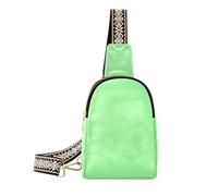 Bolsa de moda de color verde claro liso para mujer, bolsa impermeable para hombres para senderismo, verde claro Color sólido Pure Plain, 1 talla, verde claro Color sólido Pure Plain, 1 talla