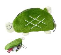 Bolsa de monedas de peluche, colgante para cambio de tortugas marinas, bolsa suave portátil para monedas, llaves, joyas | accesorio accesorio para actividades al aire libre, deportes, senderismo