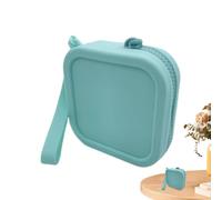 Bolsa de monedas de silicona cuadrada - Bolsa de cambio compacta, flexible, verde, Siehe Beschreibung, Ver descripción