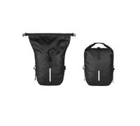 Bolsa De Moto Bolsa para Alforja Bicicleta 20L Gran Capacidad Estante Trasero Impermeable Accesorios Mochila Hombro Viaje Color Negro Bolsas de Viaje para Motos