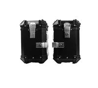 Bolsa de Moto Caja Lateral De Aluminio para Motocicleta De 35L/38L Universal para Sillín De Motocicleta Lateral Derecho Oculta Guardar Equipaje Mochila para Motocicleta(38L Black (1 Pair))