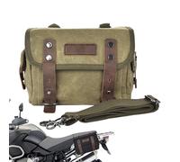 Bolsa de motocicleta: alforjas laterales de vintage, bolsas de sillín duales impermeables, paquete de engranajes traseros para conductores de motos, bolsa de cola enrollable | Bolsa de viaje para