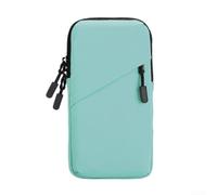 Bolsa de muñeca para teléfono móvil para deportes, nailon ligero con diseño antideslizante, ideal para correr y ciclismo (gris)