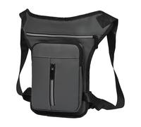 Bolsa de muslo para motocicleta, riñonera impermeable, organizador de gran capacidad, bolso de motocicleta para correr, acampar, ciclismo, deportes, almacenamiento seguro, todos los días, 31 x 19 x 5